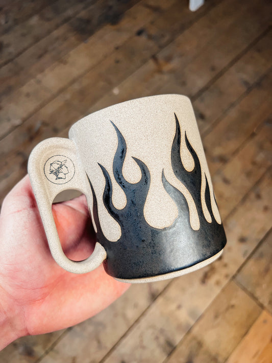 'Burnin' Rubber' Mug - Short