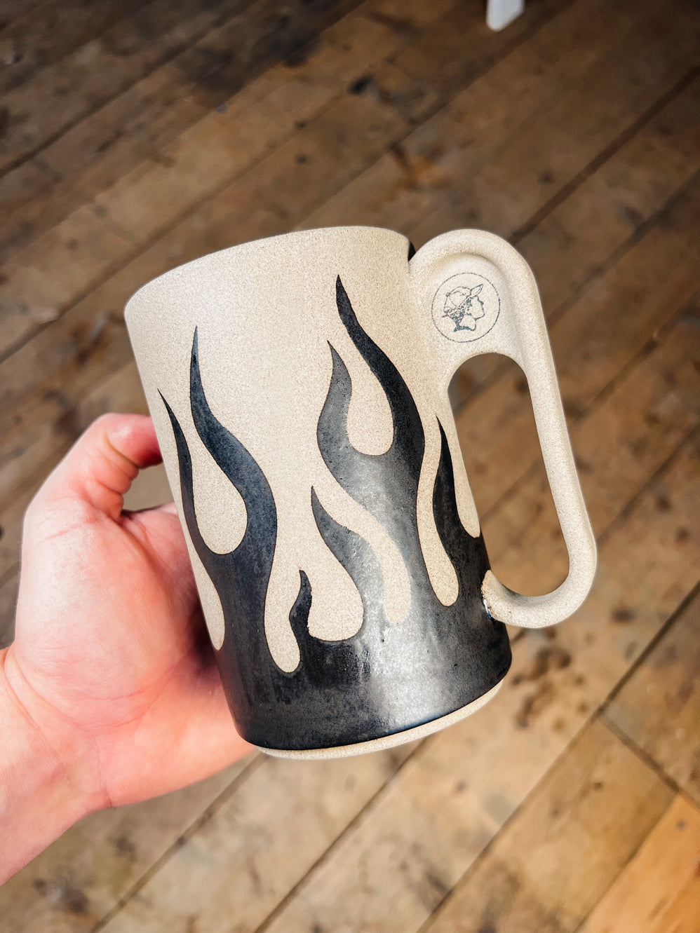 'Burnin' Rubber' Mug - Tall